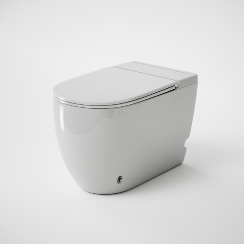 Унитаз приставной Grossman impuls GR-PR-5502 белый глянцевый с сиденьем микролифт безободковый каскадный смыв